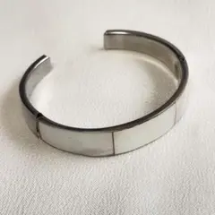 【59】マザーオブパール　バングル　シンプル　ヴィンテージ