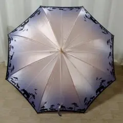 【未使用級】銀座かねまつ　kanematsu 　雨傘　長傘　傘　　日本製 Kanematsu 銀座かねまつ 雨傘 長傘 60cm オレンジ サファリ