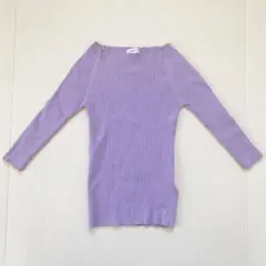 ラベンダー ニット