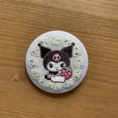 サンリオキャラクターズ 刺繍缶バッジビスケット4 クロミ