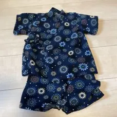 80センチ　甚平　じんべい　花火柄　お祭り