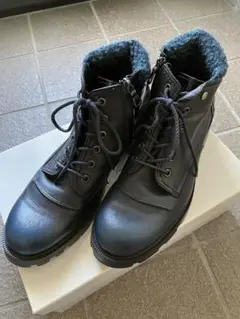 LANVIN en Bleu サイドジップ　ブーツ ブラック　美品中古