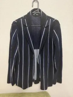 HOMME PLISSÉ テーラードジャケット ネイビー