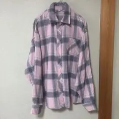 ネルシャツ オーバーサイズ