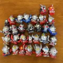 B4510 ウルトラマン　シリーズ　ソフビ　指人形　まとめ売り　レッド　ブルー