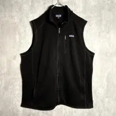 patagonia☆レトロパイルベスト☆ボアフリースベスト☆紺☆XL☆H26M