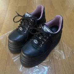 YOSUKE 黒 厚底スニーカー