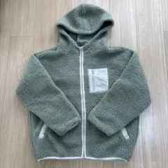 グリーン フード付きジャケット