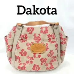 タグ付 Dakota ダコタ ピット 大 トートバッグ A4肩掛けショルダー 花