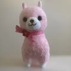 アルパカ　ぬいぐるみ　ピンク