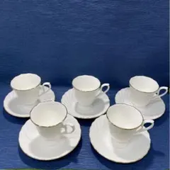 305. HOYA スモールコーヒー　5客碗皿