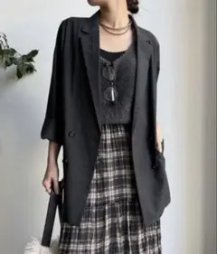 doudou ダブルブレストジャケット