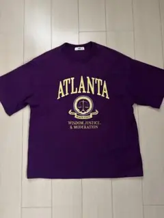 大人気❗️ WEGO ATLANTA プリント Tシャツ パープル