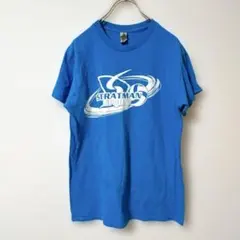 GILDAN ギルダン両面プリント　Tシャツブルー【S】海外古着　ストリート