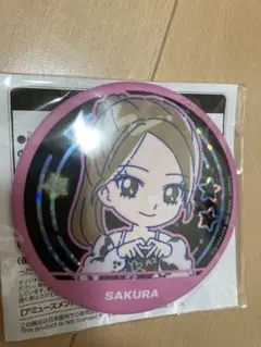 Le Sserafim のすたるぽっぷ　ホログラム缶バッジ　サクラ