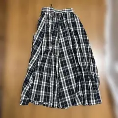niko and... チェック柄フレアスカート Mサイズ