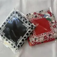 近沢レース タオルハンカチ おにぎり どすこい日本 赤 セット