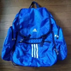adidas 青 リュック 3本ライン