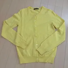 MACPHEE イエロー 長袖カーディガンのサムネイル
