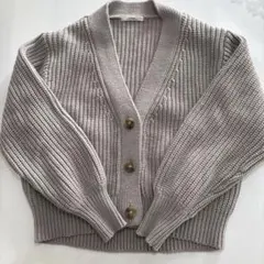 relume ボタン付きカーディガン ベージュ