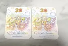 ダッフィーフレンズ　シール 2枚