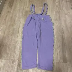 マーキーズ　ワッフル2wayサロペット　パンツ　パープル　110cm