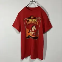 半袖Tシャツ　アニマル　プリント　クルーネック　古着