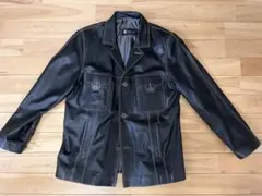 【美品】KIRCILAR 本革 レザーコート ブラック メンズ M トルコ製のサムネイル