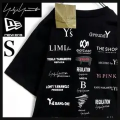 【新品タグ付】ヨウジヤマモト×ニューエラ★ロゴ満載 Tシャツ ブラック 入手困難のサムネイル