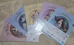 ディズニープリンセス　クリアファイル+ステッカーセット