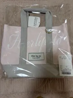 新品ショッパー付き⟡.Herlipto ハリプ トートバッグ ピンク 新宿限定