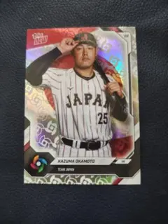 岡本和真 選手 2026 Topps NOW WBCロゴパラレルカード - メルカリ