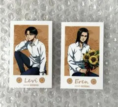 進撃の巨人 GIGO特典カード エレン リヴァイ