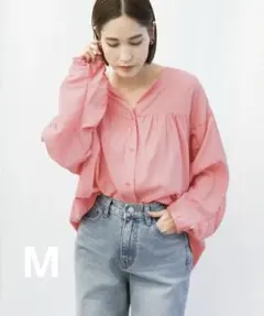 select MOCAギャザーデザインドルマンスリーブブラウスM