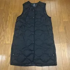 UNIQLO ULTRA LIGHT DOWN ロングダウンベスト S ブラック