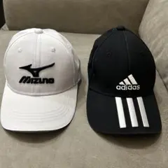 Mizunoとadidasのキャップセットのサムネイル