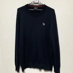 専用　PS Paul Smith ゼブラ刺繍 ニット XL ブラック