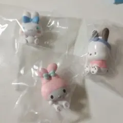 なりきりうさぎさんフィギュア マイメロディ・シナモロール・ポチャッコ 3体セット