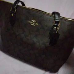 トート　バッグ　ダークブラウン