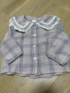 バースデイ　テータテート　ベビー　トップス　チェック柄シャツ 80サイズ