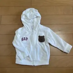 GAP フード付きパーカー 12-18ヶ月 ホワイト