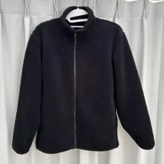 UNIQLO フリースジャケット ブラック　ボア　ユニクロ　黒　ジップ