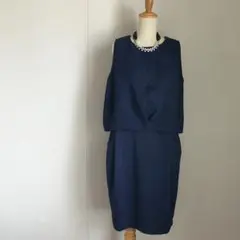 KBF カジュアルドレス　パーティーワンピース　コクーンワンピ