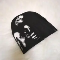 ビーニー ブラック カジュアル ヒップホップ グランジ Y2K