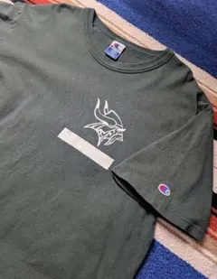 90's ヴィンテージ Champion Tシャツ　グリーン L