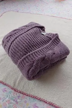 earthmusic＆ecology☆カーディガン ボレロ ラベンダーfreee