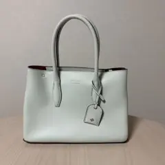 ケイトスペード ハンド バッグ レザー ライトブルー 鞄 本革
