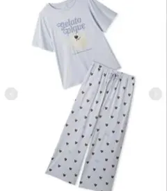 GELATO PIQUE お散歩ドッグワンポイントTシャツ&ロングパンツセット