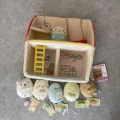 新品 てのりぬいぐるみ すみっコぐらし 5種すみっコハウスのセット