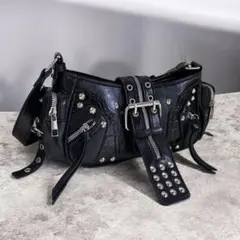 美品　Y2K　archive　スタッズ　ショルダーバッグ　グランジ　パンクのサムネイル